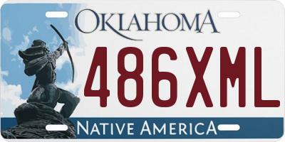 OK license plate 486XML