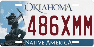 OK license plate 486XMM