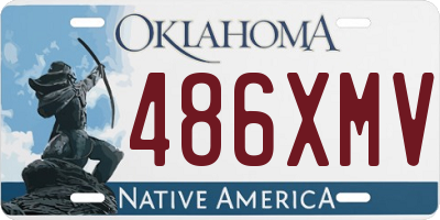 OK license plate 486XMV