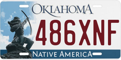 OK license plate 486XNF