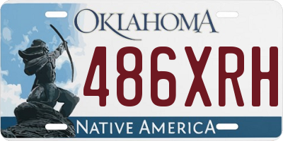 OK license plate 486XRH