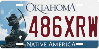 OK license plate 486XRW