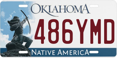 OK license plate 486YMD
