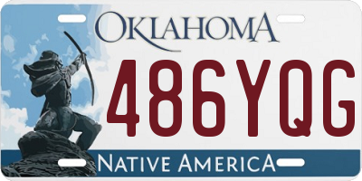 OK license plate 486YQG