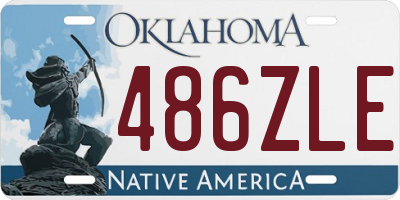 OK license plate 486ZLE