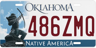 OK license plate 486ZMQ
