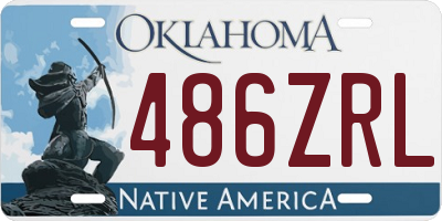 OK license plate 486ZRL