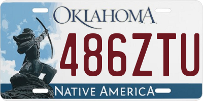 OK license plate 486ZTU