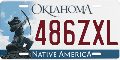 OK license plate 486ZXL