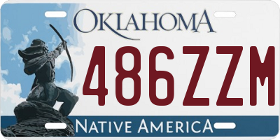 OK license plate 486ZZM