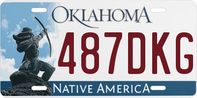 OK license plate 487DKG
