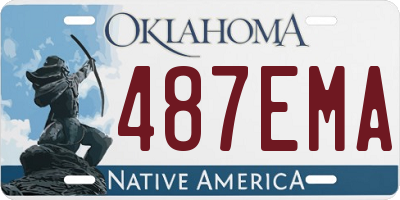 OK license plate 487EMA