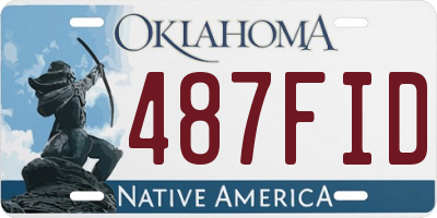 OK license plate 487FID