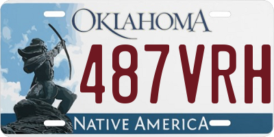OK license plate 487VRH