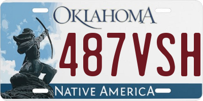 OK license plate 487VSH