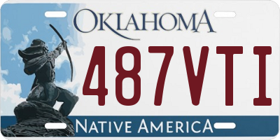 OK license plate 487VTI