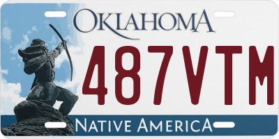OK license plate 487VTM