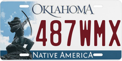 OK license plate 487WMX