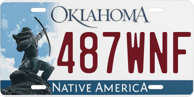 OK license plate 487WNF