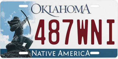 OK license plate 487WNI