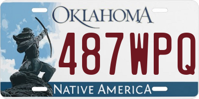 OK license plate 487WPQ