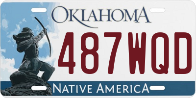 OK license plate 487WQD