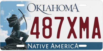 OK license plate 487XMA