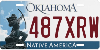 OK license plate 487XRW