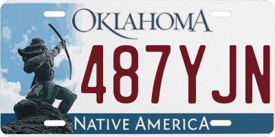 OK license plate 487YJN