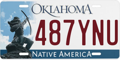 OK license plate 487YNU