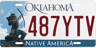 OK license plate 487YTV