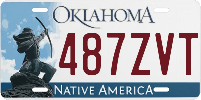 OK license plate 487ZVT
