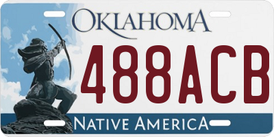 OK license plate 488ACB