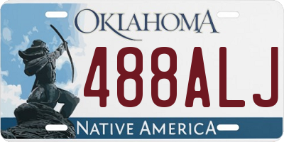 OK license plate 488ALJ