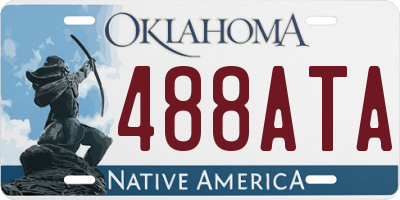 OK license plate 488ATA