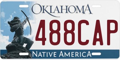 OK license plate 488CAP