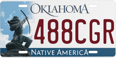 OK license plate 488CGR
