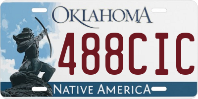 OK license plate 488CIC