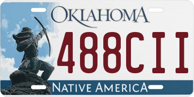 OK license plate 488CII