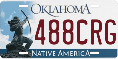 OK license plate 488CRG