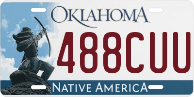 OK license plate 488CUU