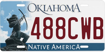 OK license plate 488CWB