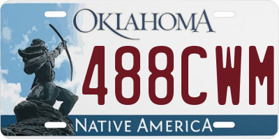 OK license plate 488CWM