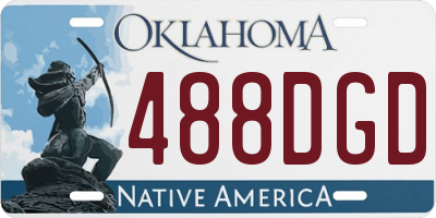 OK license plate 488DGD