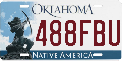 OK license plate 488FBU