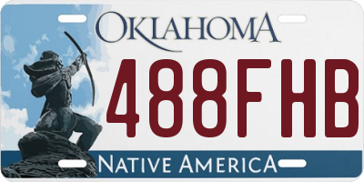 OK license plate 488FHB