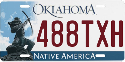 OK license plate 488TXH