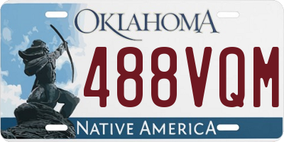 OK license plate 488VQM