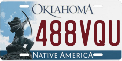 OK license plate 488VQU