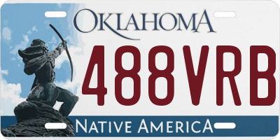 OK license plate 488VRB